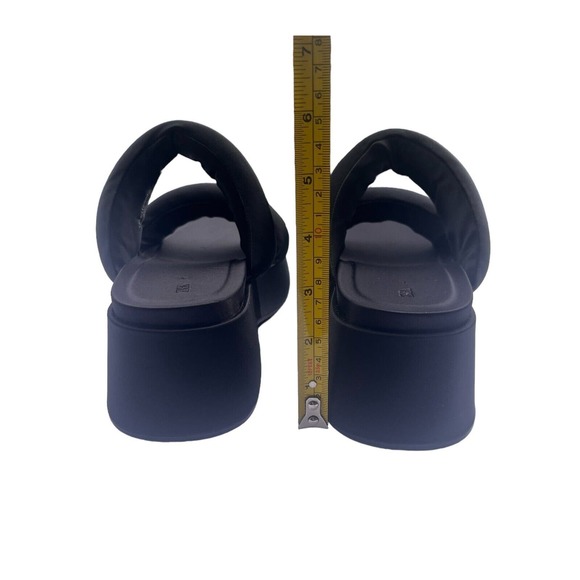 Unique Zara Chunky Black Clog Open Toe Sandal EUR 41 US 10 MSRP $75 - Picture 14 of 15